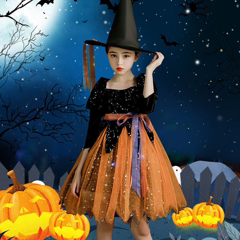 Halloween Children's Clothing Girls Dress