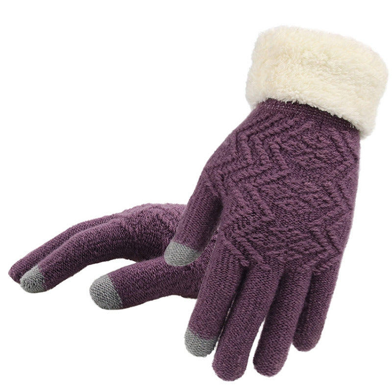 Winter Knitted Gloves – Women's Accessory