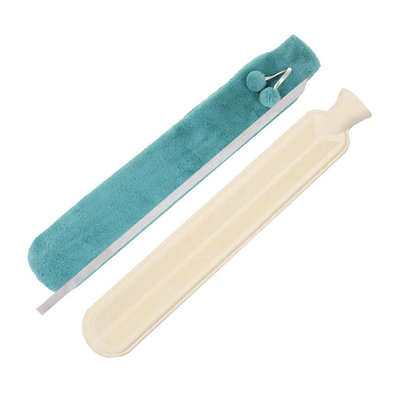 2L Cute Hot Water Bottle with Cover - Portable Belly & Hand Warmer