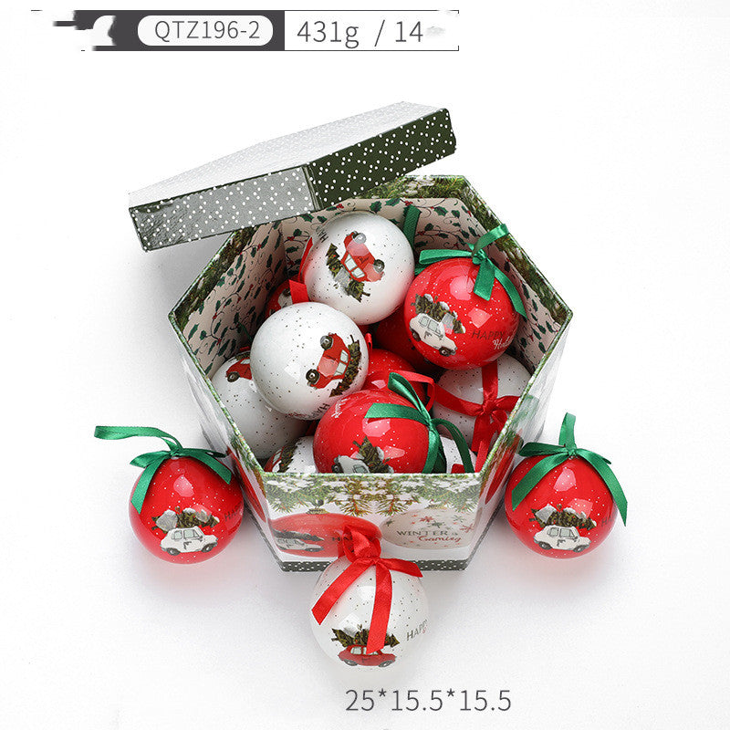 Christmas Gift Box with Tree Decoration Pendant | Xmas Holiday Decor