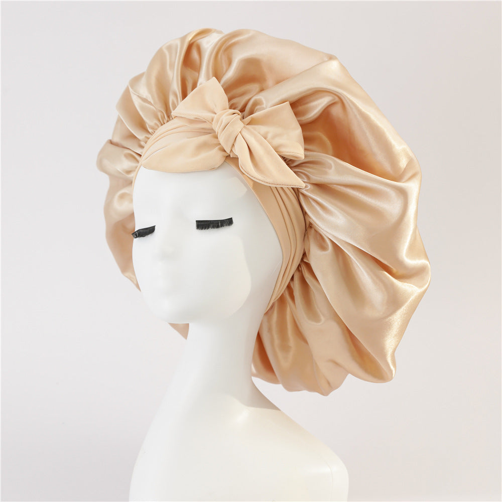 Satin Ribbon Round Hat Bow Imitation Silk Beauty and Hair Care