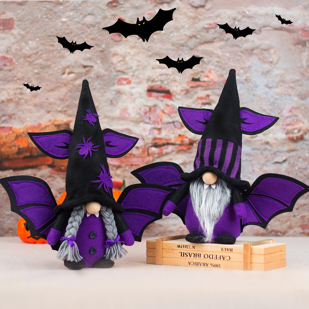 Christmas Halloween Decorations Bat Vampire Faceless Old Man