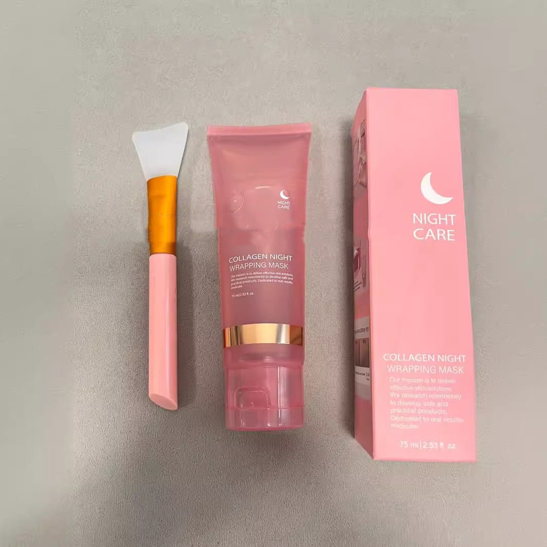 Face Night Mask Collagen Wrapping Natural Ingredients Firming