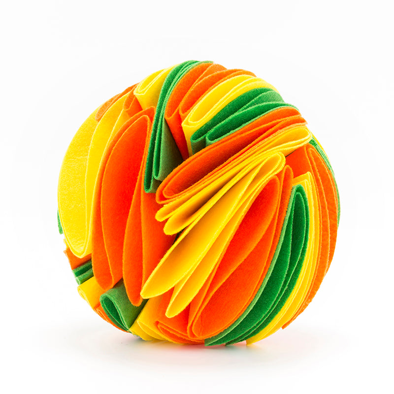 Foldable Dog Snuffle Ball - Treat Hiding IQ Training Toy for Dogs & Cats