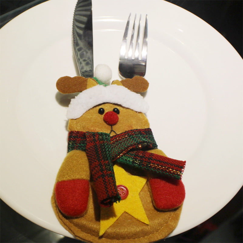 Christmas Knife and Fork Bag | Xmas Holiday Decor