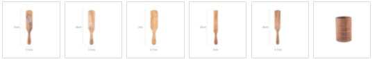 Teak Wood Cooking Spatula & Salad Spoon - Non-Scratch Kitchen Utensil