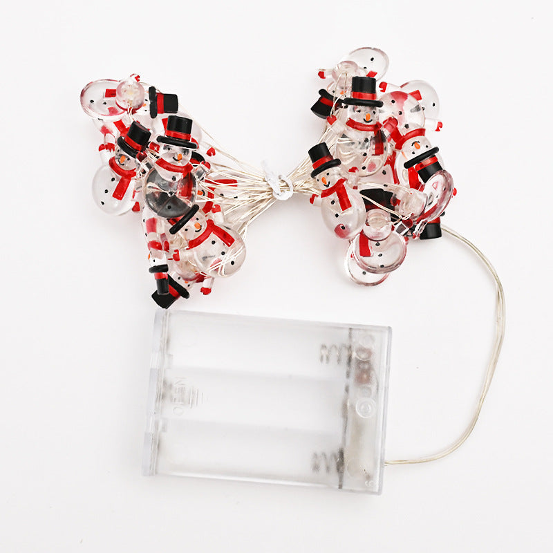 Christmas Snowman Modeling Decorative String Lights | Xmas Holiday Decor