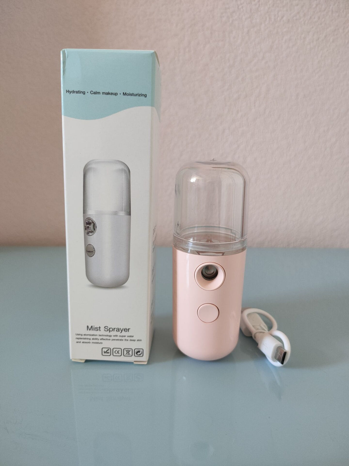 Portable Rechargeable Nano Face Mist Sprayer - Hydration Facial Steamer