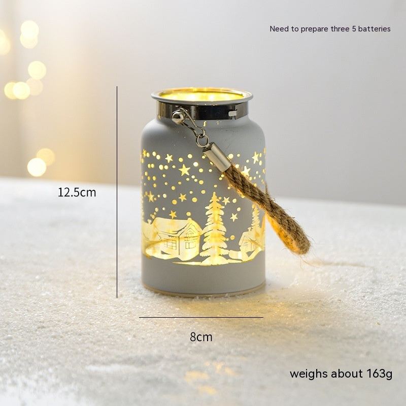 Christmas Luminous Glass Desktop Decoration | Xmas Holiday Decor