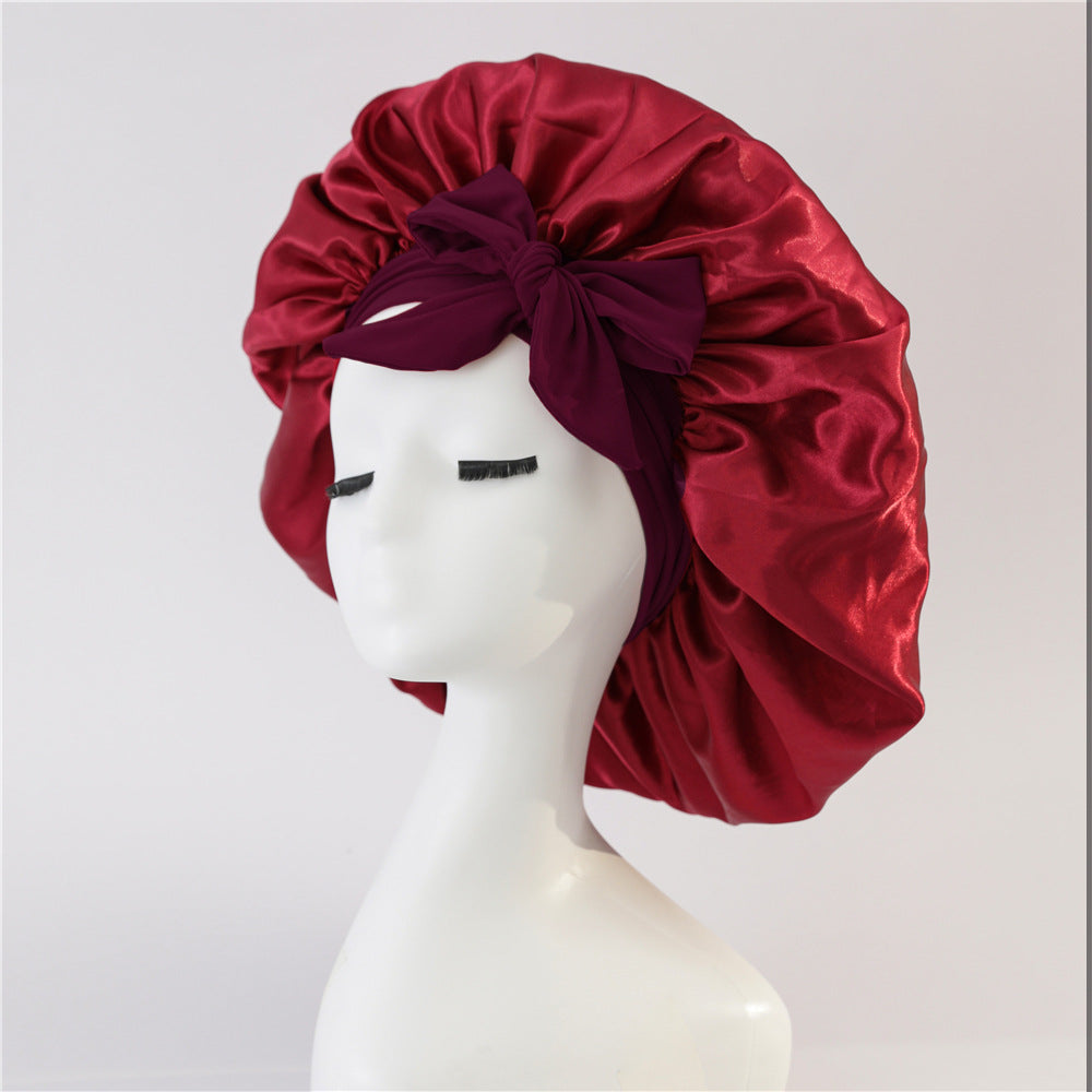 Satin Ribbon Round Hat Bow Imitation Silk Beauty and Hair Care