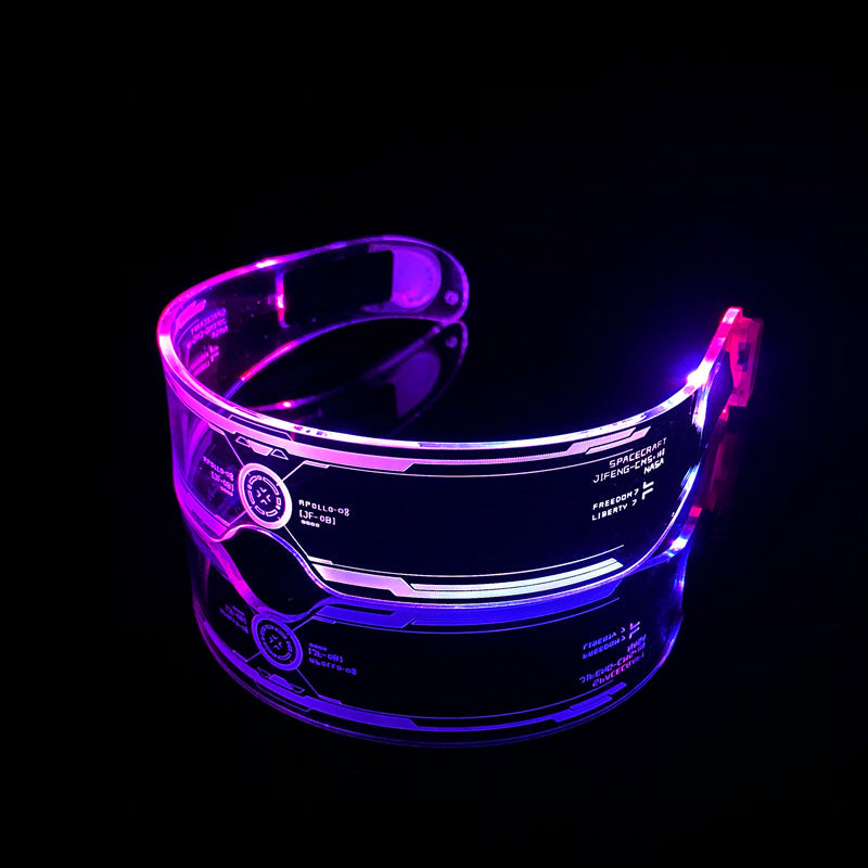 Luminous Glasses Party Bar Disco Punk Futuristic Style Festival