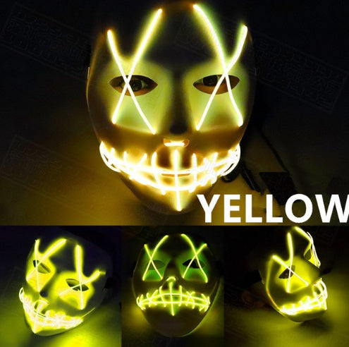 Halloween LED Glowing Full Face Mask