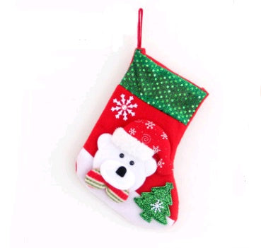 Christmas Decorations Santa Claus Socks Tree Pendant Gift Bag | Holiday Gift
