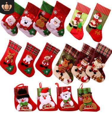 Christmas Decorations Santa Claus Socks Tree Pendant Gift Bag | Holiday Gift