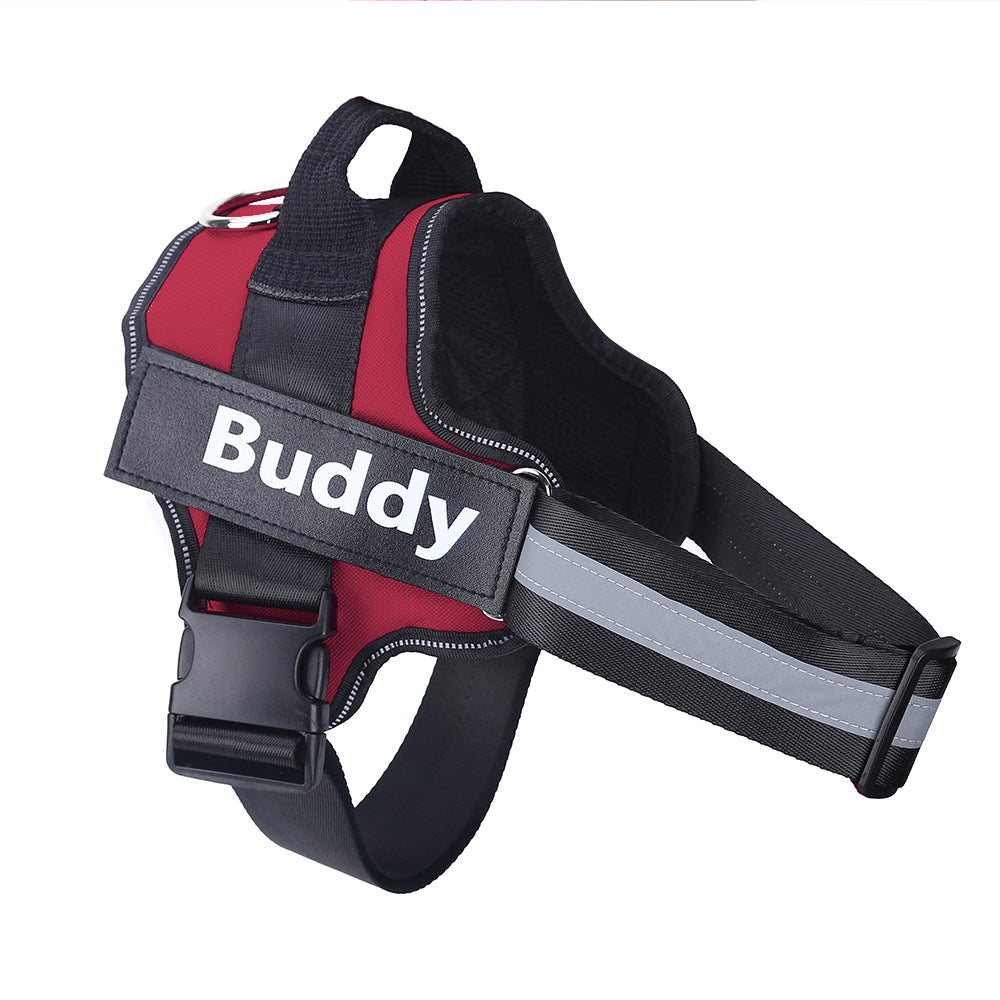 No-Pull Reflective Dog Harness Vest - Breathable Adjustable Harness for Small to Large Dogs