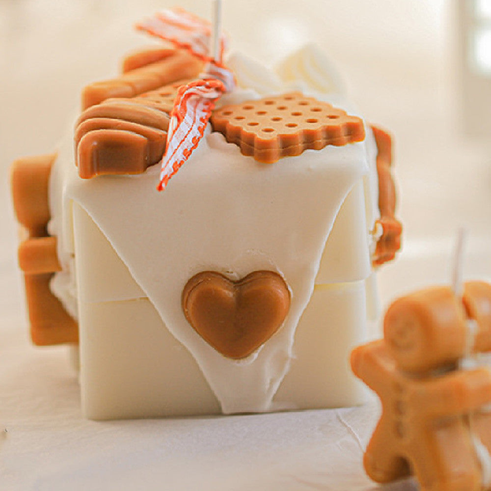Christmas Homemade Gingerbread Man Scented Candles | Xmas Holiday Decor