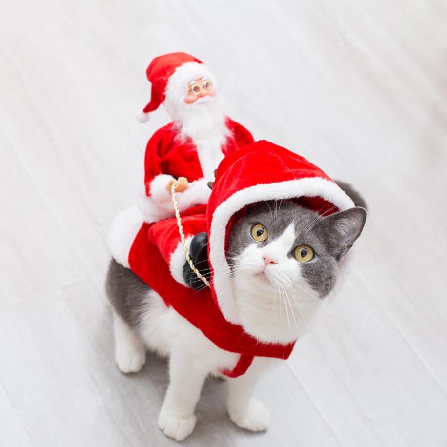 Christmas Elf Dog Costume - Festive Holiday Pet Outfit (S-2XL)