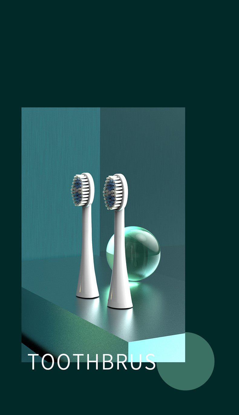 Ultrasonic Sonic Electric Toothbrush - USB Rechargeable with Brush Heads