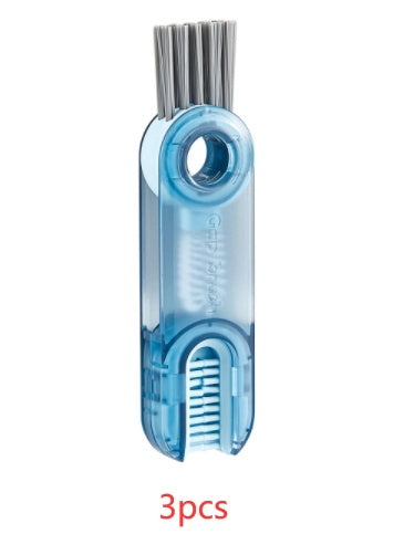 3 in 1 Tiny Bottle Cup Cover Brush Straw Cleaner Tools