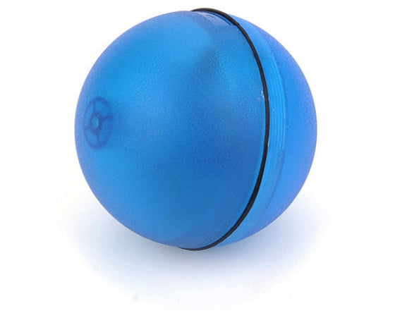 LED Rolling Cat Toy Ball - Light-Up Interactive Ball with Bell & Feathers