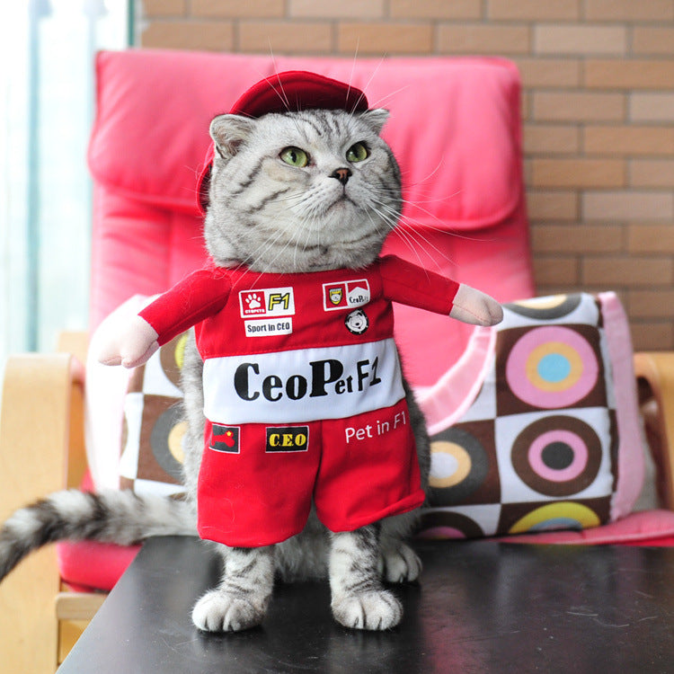 Spring & Autumn Pet Cat Costume - Cute Cat Clothes