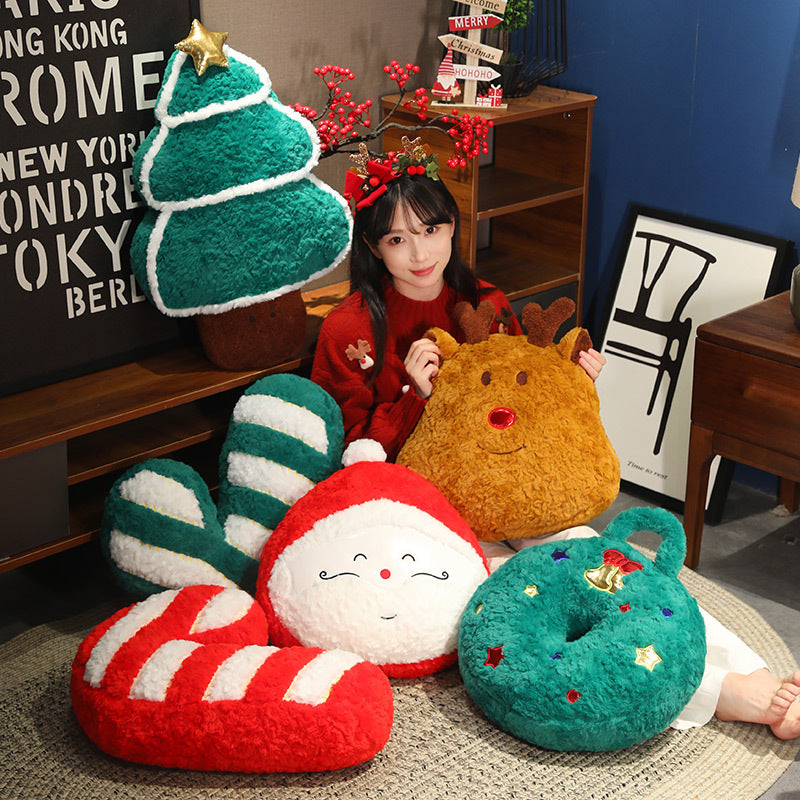 Christmas Plush Pillow Tree Decorative Gift Doll | Xmas Holiday Decor