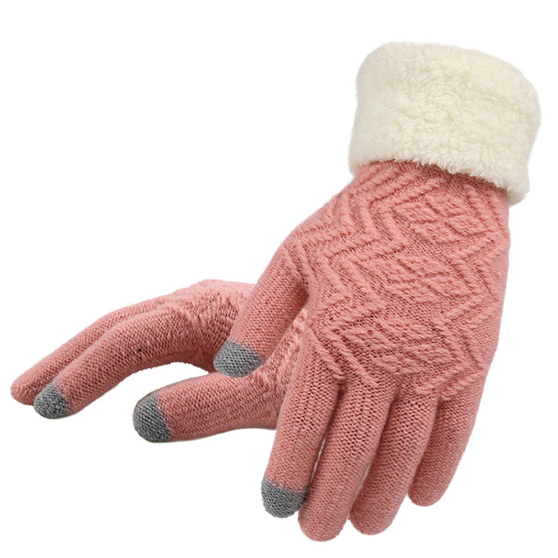 Winter Knitted Gloves – Women's Accessory