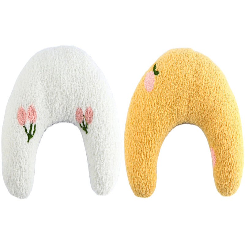 U-Shaped Pet Pillow - Soft Neck Support Pillow for Cats & Small Dogs