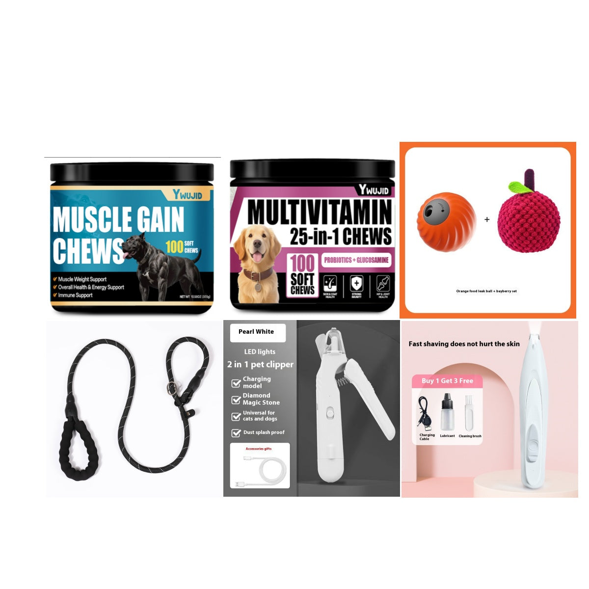 2-in-1 LED Pet Nail Clipper & Grinder - Safe Dog and Cat Nail Trimmer