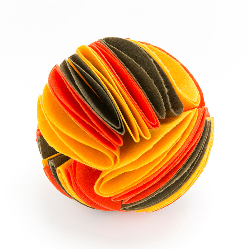 Foldable Dog Snuffle Ball - Treat Hiding IQ Training Toy for Dogs & Cats
