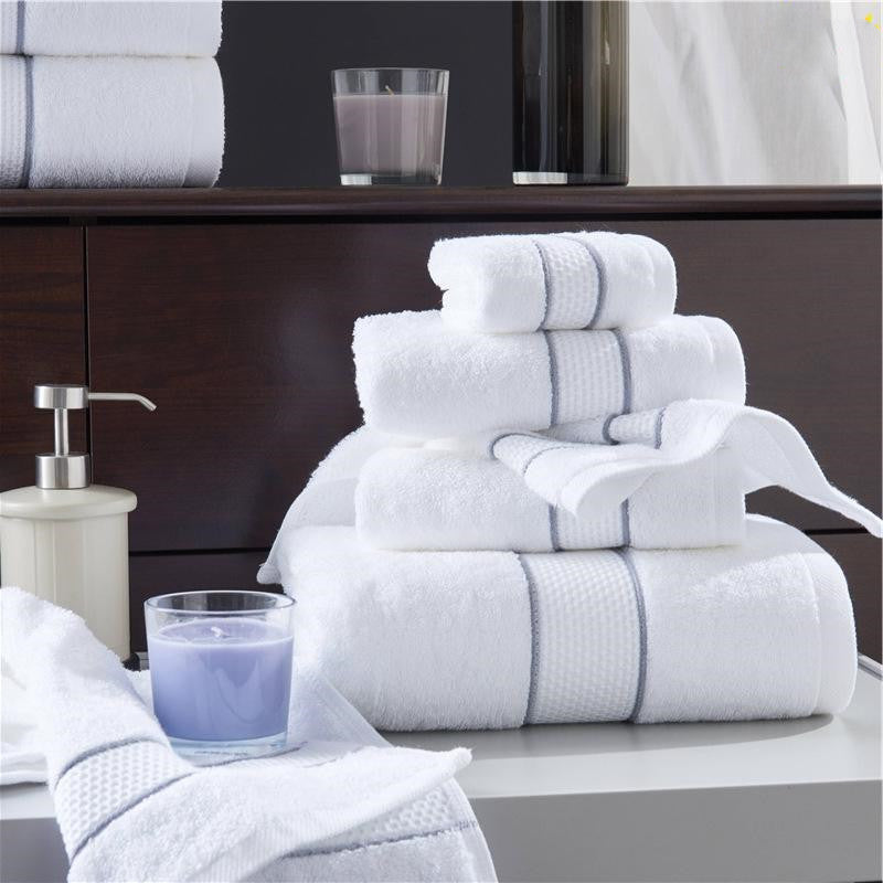 White Cotton Hotel Bath Towel - Absorbent Beach & Bath Towel