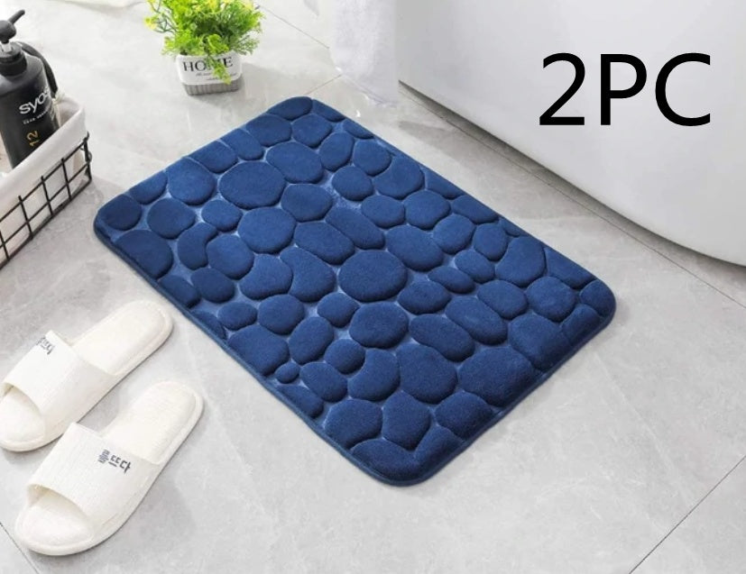 Memory Foam Pebble Stone Throw Pillow - Soft Embossed Decorative Cushion
