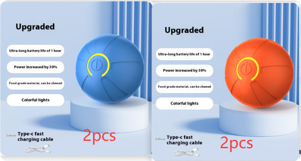Automatic Jumping Dog Ball - Light-Up Interactive Bouncing Toy for Dogs