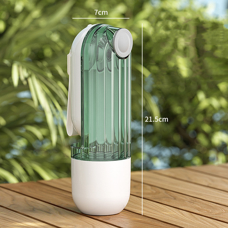 2-in-1 Dog Walking Water Cup - Portable Pet Drinking Bottle & Food Feeder