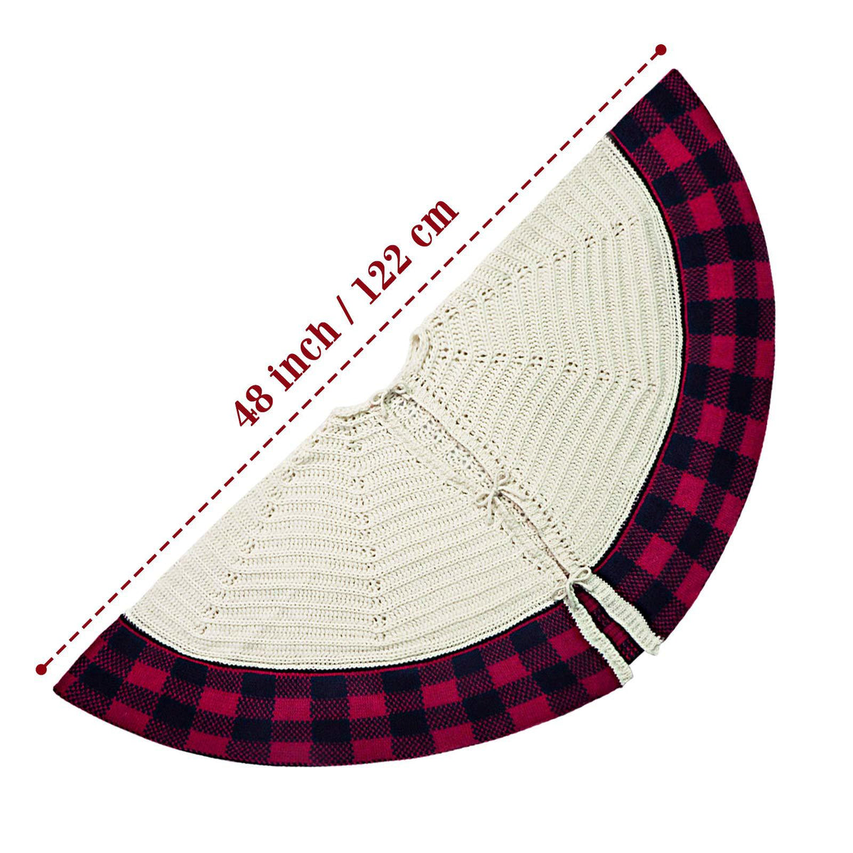 Christmas Decorative Knitted Tree Skirt | Holiday Gift