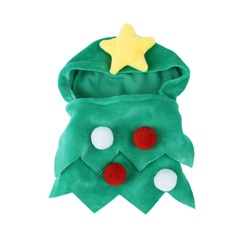 Christmas & Halloween Pet Cape Costume - Cute Cat and Dog Cloak, Hat & Headband