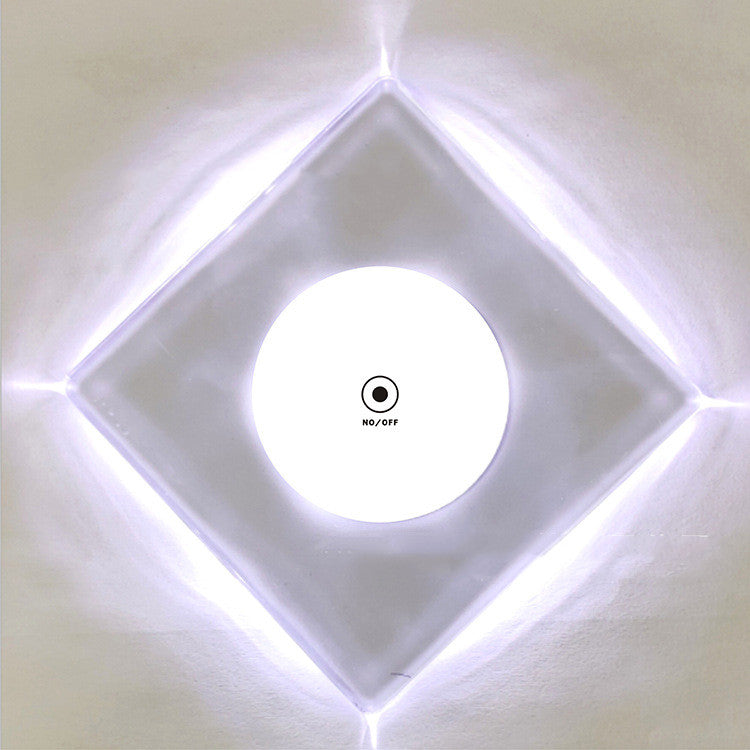 LED Glow Acrylic Crystal Coaster - Light-Up Drink Coaster