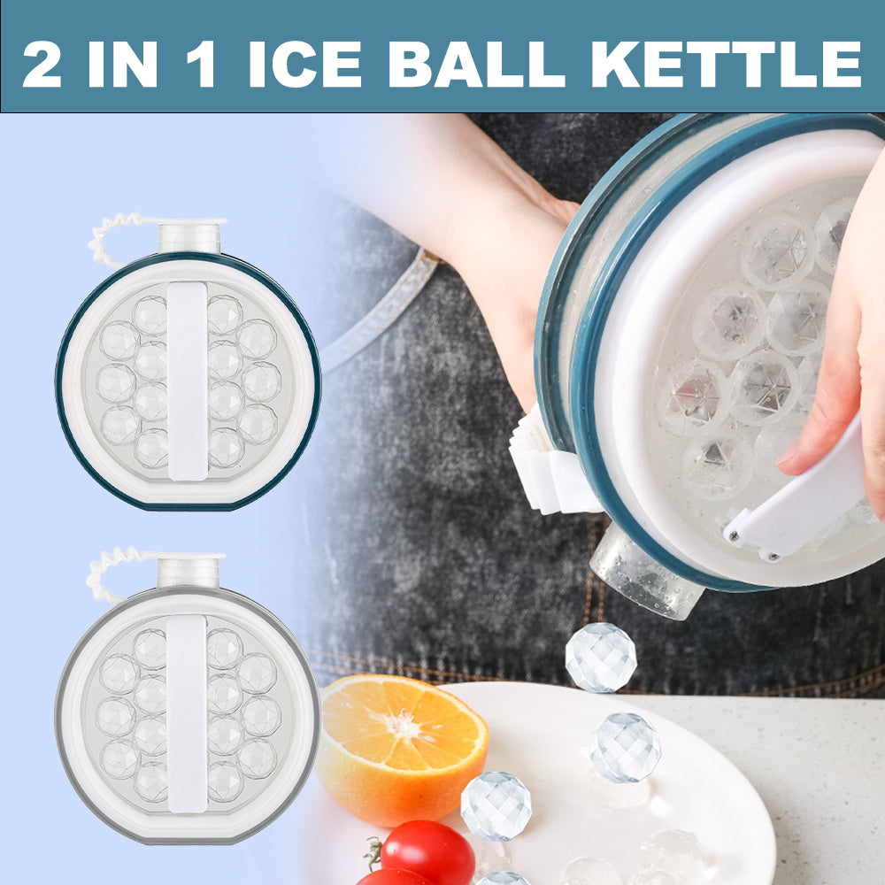 2 in 1 Portable Ice Bottle Cold Kettle Grid Frozen Box Cream Tools Bar