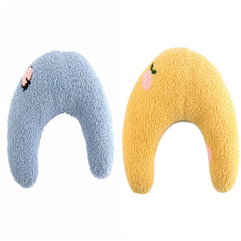 U-Shaped Pet Pillow - Soft Neck Support Pillow for Cats & Small Dogs