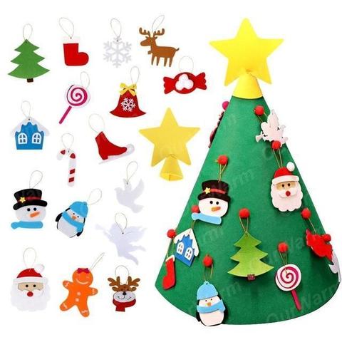 Christmas Felt Tree Three-dimensional Pendant Children's Puzzle