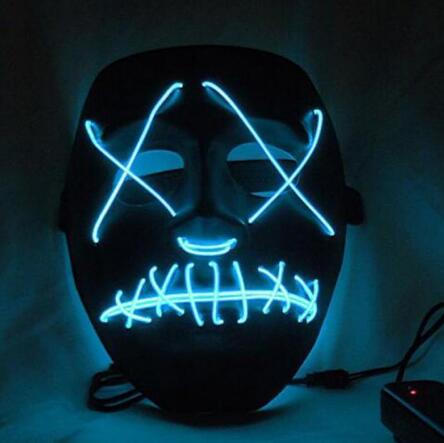 Halloween LED Glowing Full Face Mask