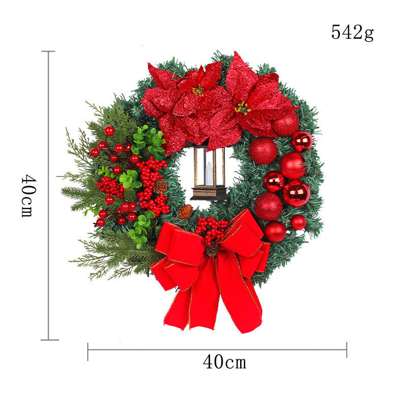 Christmas Light Wreath Door and Window Decoration Vine Ring | Holiday Gift