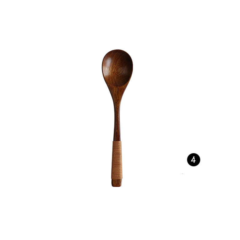 Japanese Style Wooden Bamboo Spoon & Fork Set - Eco Tableware