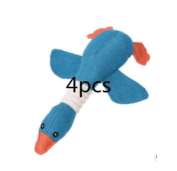 Squeaky Plush Dog Toys - Soft Animal Puzzle Chew Toys for Small & Medium Dogs