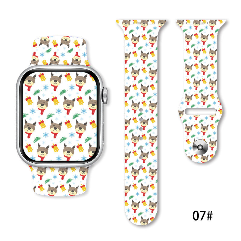 Christmas Silicone Strap Printing Suitable | Xmas Holiday Decor