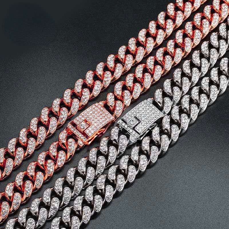 Hip Hop Cuban Chain Dog Collar - Gold Metal Pet Necklace