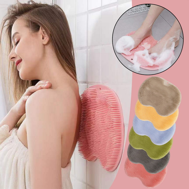 Massage Bath Brush Mat - Non-Slip Shower Foot Scrubber