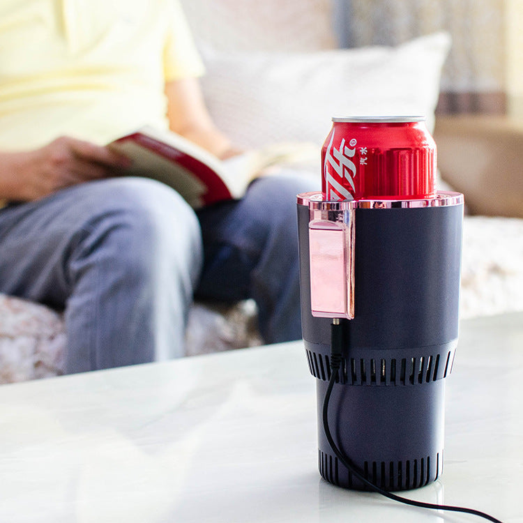 2-in-1 Smart Car Cup Warmer & Cooler 12V - Heated Cooling Cup Holder with Digital Temperature Display