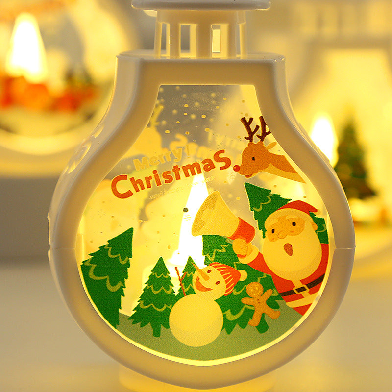 Christmas Candle Lamp Romantic Ornaments | Xmas Holiday Decor
