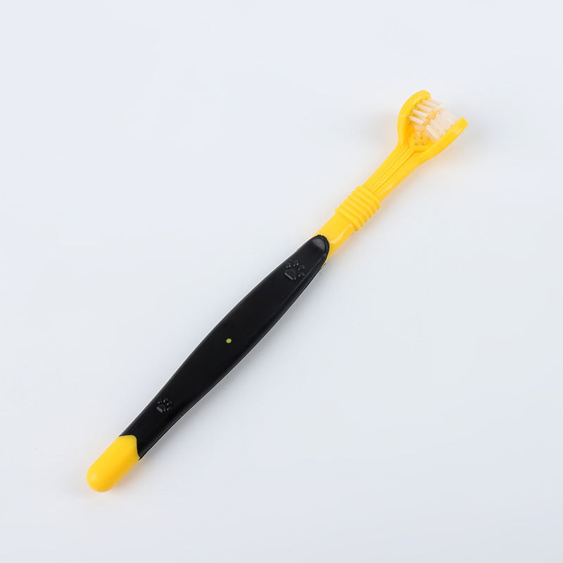 Pet Toothbrush - Soft Nylon Oral Cleaning Brush for Dogs & Cats